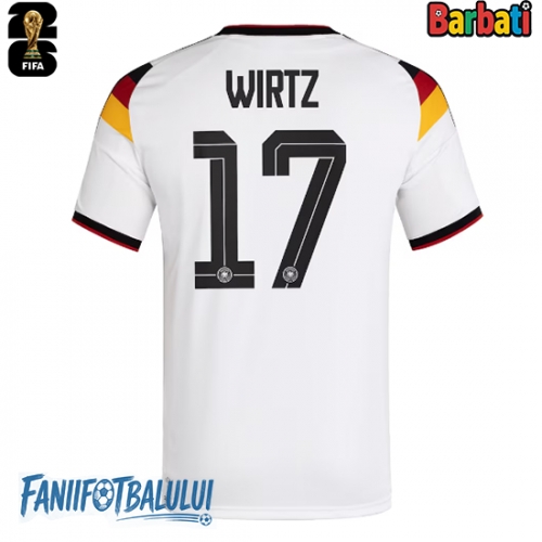 Germania Florian Wirtz #17 Tricou Fotbal Replică Mondial 2026 Barbati Acasa Germania Florian Wirtz #17 Tricou Fotbal Replică Mondial 2026 Barbati Acasa